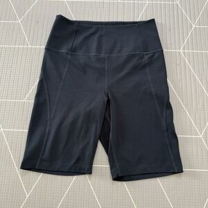 Revolve x Girlfriend‎ Collective Black High-Rise Bike Short Size M Sporty Active